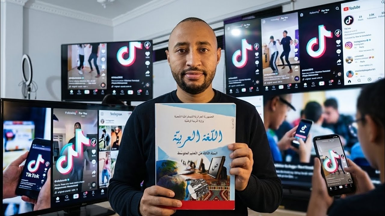 الثالثة متوسط || اختبار الفصل الثاني مادة اللغة العربية ✅ النموذج 10 💪 سلبيات التكنولوجيا