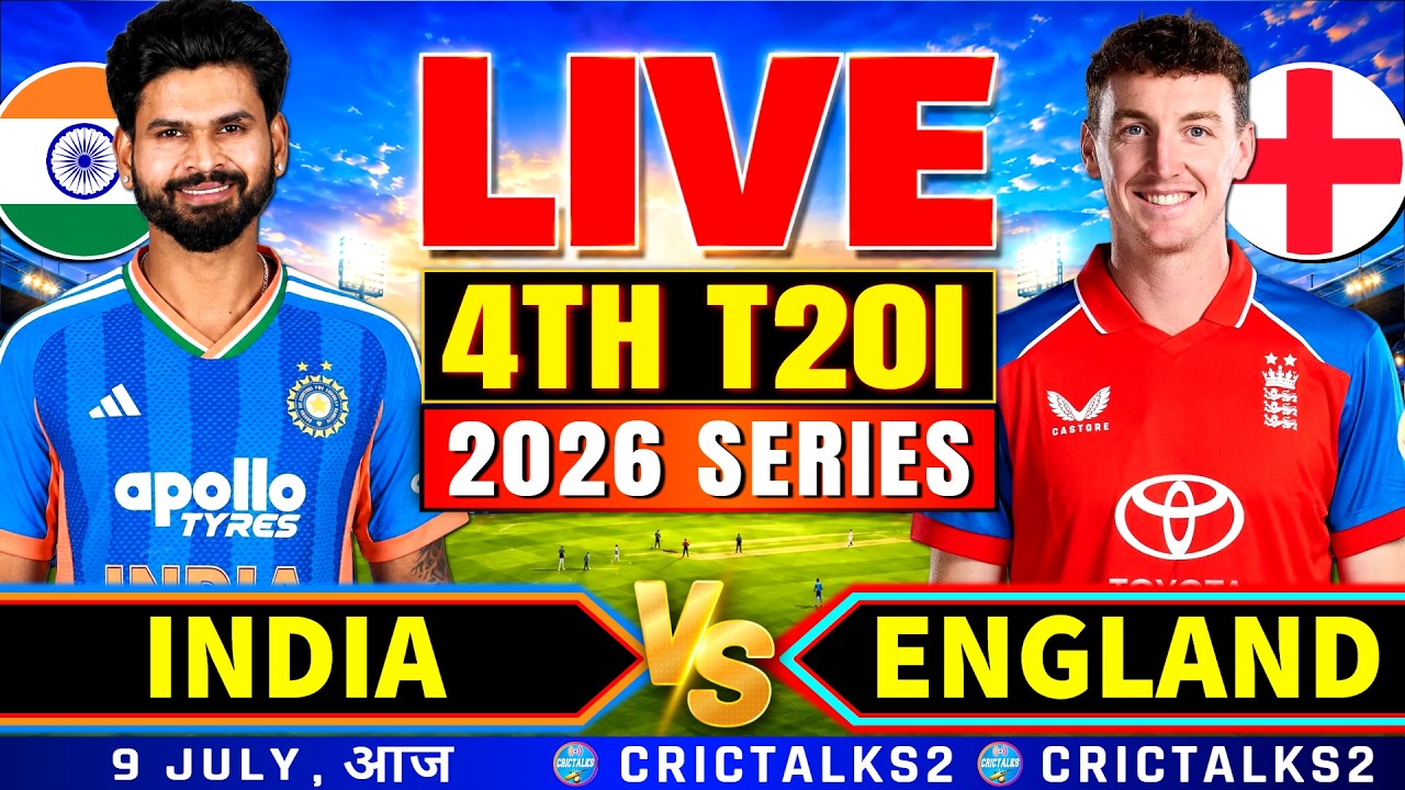 🔴 Live: India vs England, 4th T20I | 2026 Series | Cricket Match Today Score & Commentary