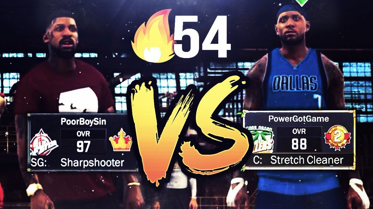 #1 Rep Legend on NBA 2K17 vs Power on a High MyPark Winstreak!