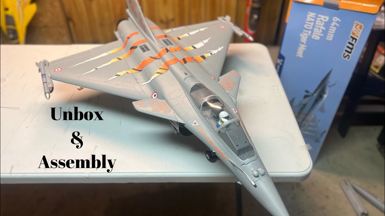 *Новый релиз* Распаковка/сборка 64-мм радиоуправляемого самолёта FMS Rafale EDF