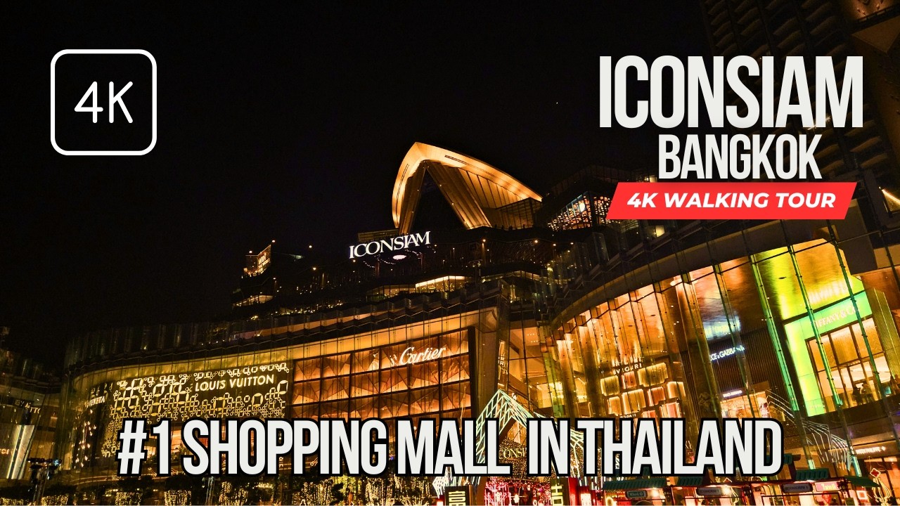 [4K] ICONSIAM: Bangkok’s Most LUXURIOUS Mall Walking Tour | Riverfront Views & Food Heaven!