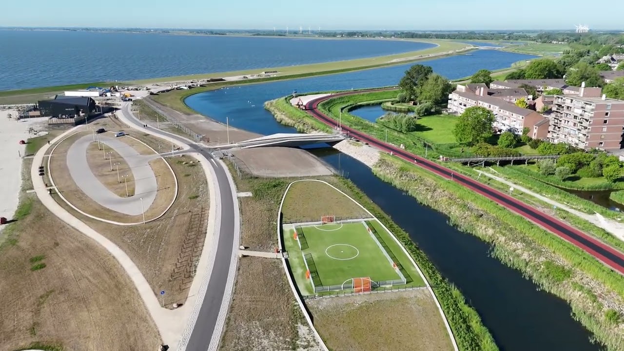 Hoorn Bereidt Zich Voor: Opening Stadsstrand in 4 Dagen! opname 11 mei moederdag 4K drone beelden