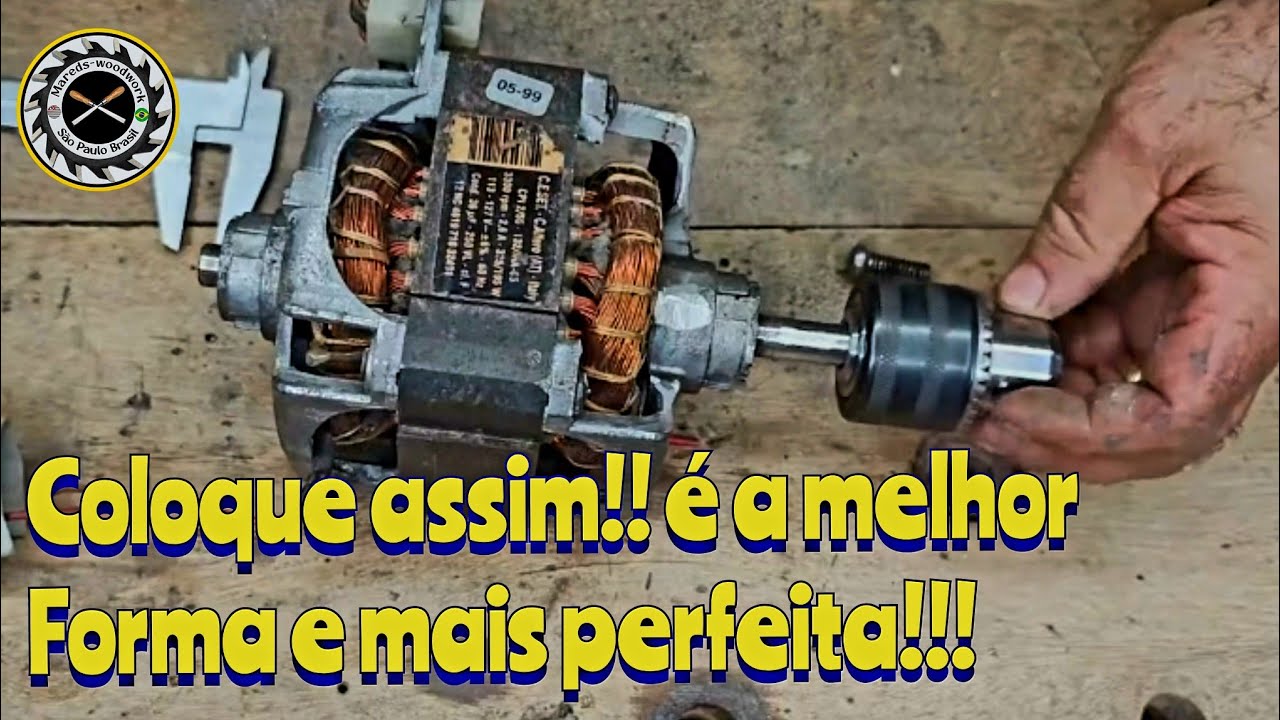 2 MEGA DICAS!! Como adaptar mandril em motor de tanquinho, aproveitei e fiz uma furadeira caseira!!!