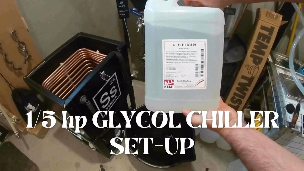 Настройка моего гликолевого охладителя Ss Brewtech 1/5 л.с. с Temp Twister и гликолевыми трубками...