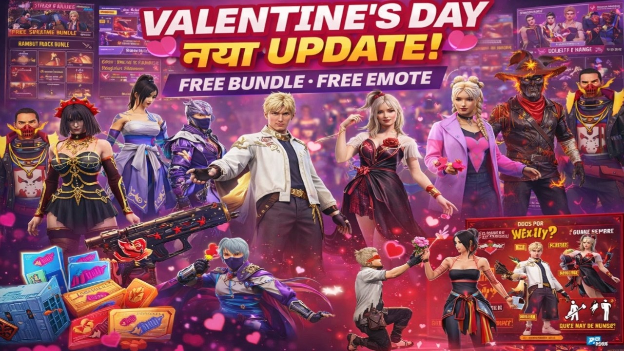 VALENTINE EVENT FREE FIRE 2026 | ROSE EMOTE RETURN CONFIRM DATE | FREE FIRE NEW EVEN #valentineDayff