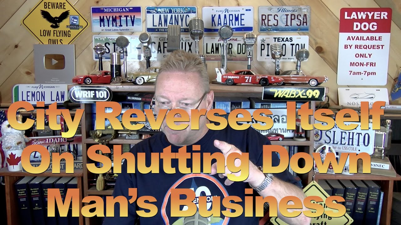 City Reverses Itself on Shutting Down Man's Business