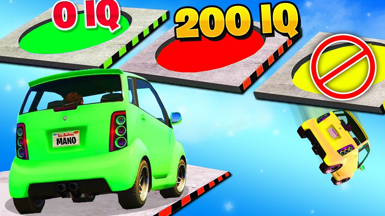 NAJTRUDNIEJSZY 1000IQ PARKOUR w GTA 5 ... (mega ŚMIESZNE!)