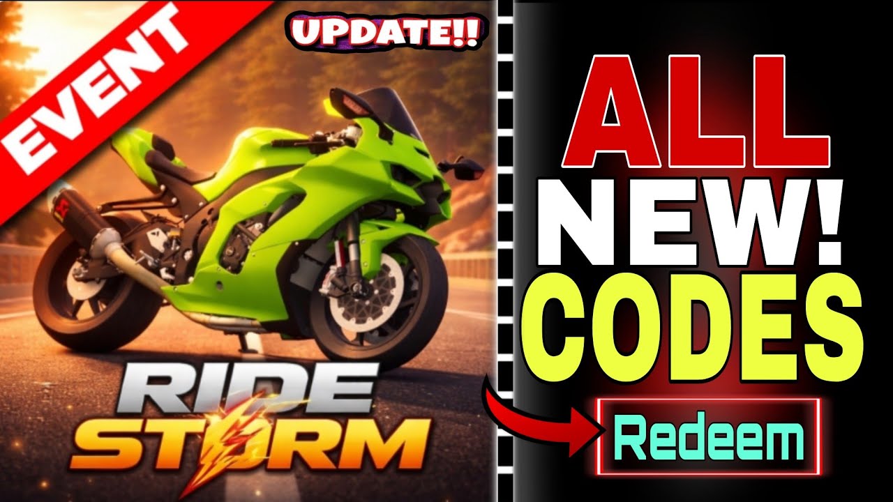 СОВЕРШЕННО НОВЫЕ!✅ КОДЫ ДЛЯ RIDE STORM В ROBLOX 2026 - КОДЫ ДЛЯ RIDE STORM 2026 [ROBLOX]