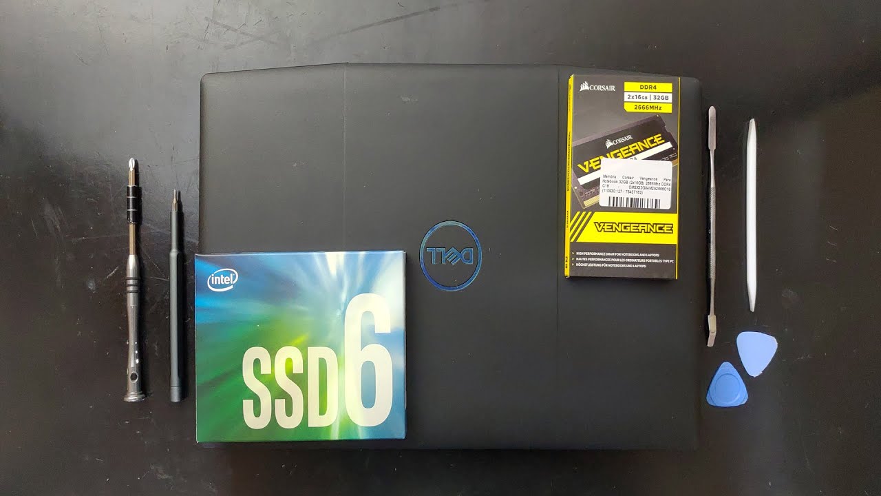 Dell G3 3590 - Instalação de 32 Gb de Memória Ram + Ssd de 512 Gb M.2 Nvme