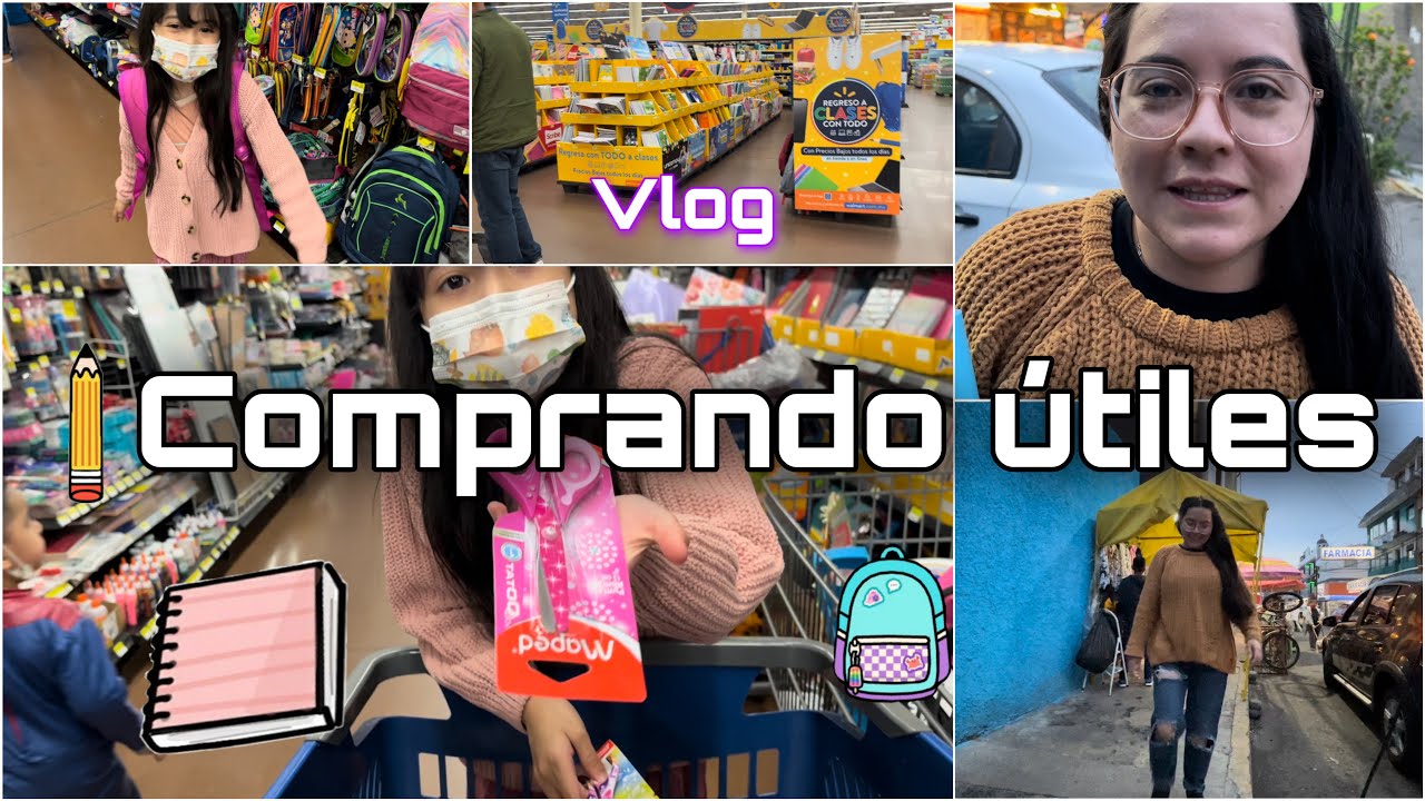 ✏️Comprando útiles escolares 📕Vida de mamá👨‍👩‍👧‍👦 /voy a la papelería Vlog