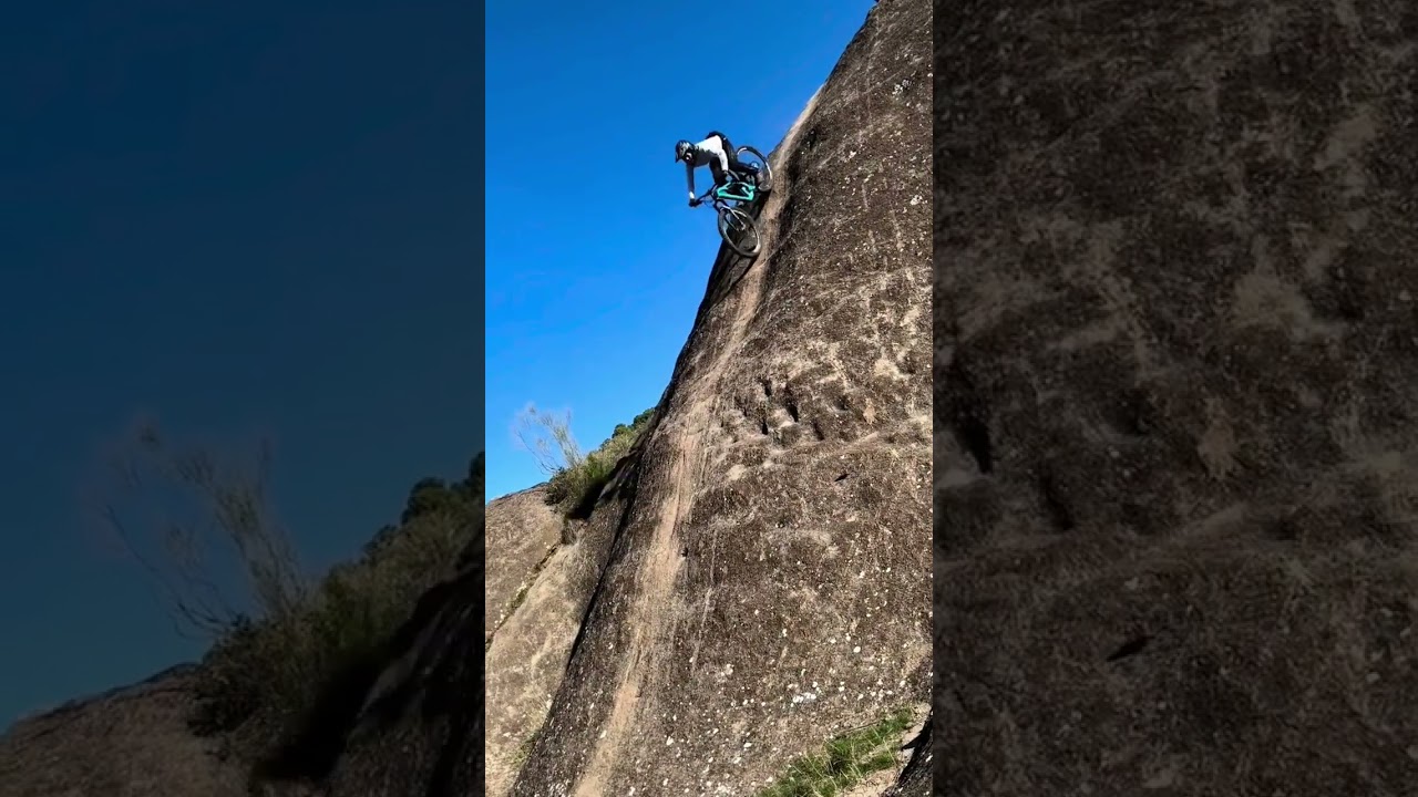 VERTICAL ROCK GARDEN ☠😱 #shorts #mtb #flow #dangerous #jumps #race