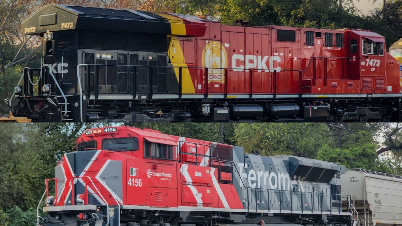 ESTAS SON LAS LOCOMOTORAS MAS RECIENTES EN FERROMEX Y CPKC!!!