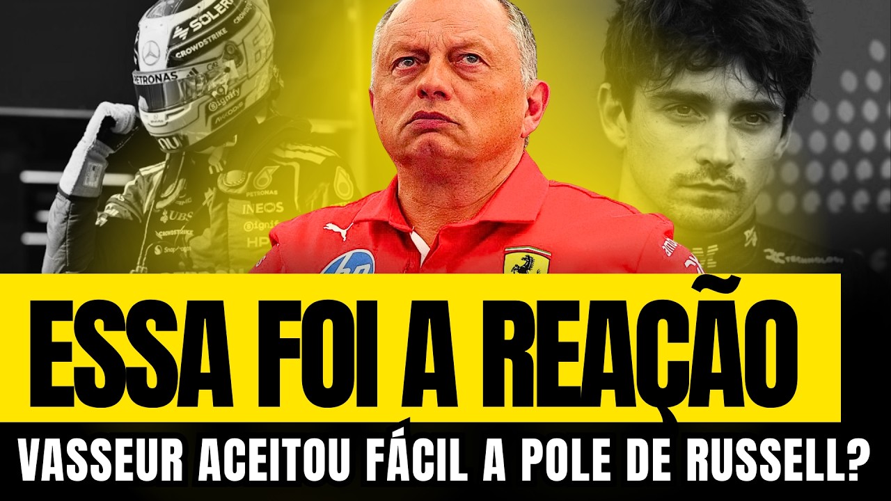 🚨 FRED VASSEUR QUEBROU O SIL&Ecirc;NCIO! A REA&Ccedil;&Atilde;O &Agrave; POL&Ecirc;MICA DA POLE DE RUSSELL | F&Oacute;RMULA 1