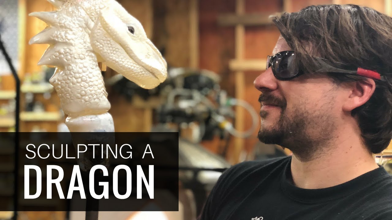 Glassblowing: SCULPTING a DRAGON