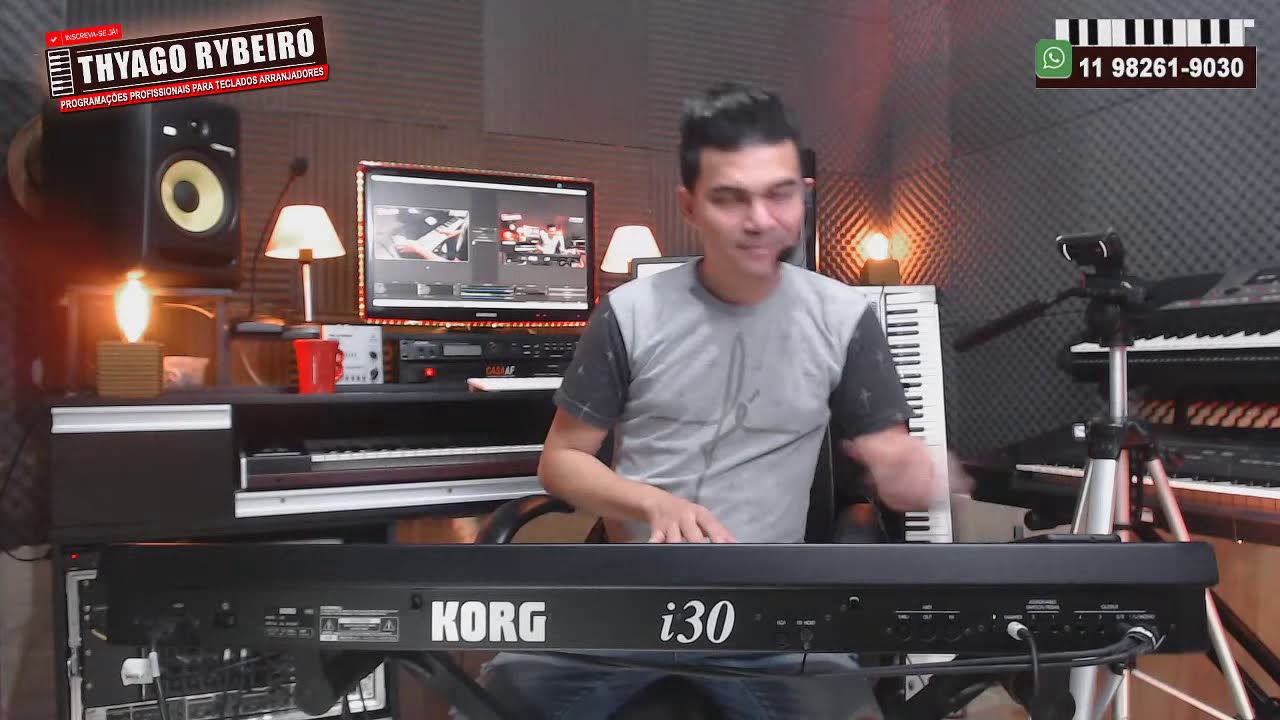 ✔️MONTANDO NA HORA ( RITMO WASHINGTON BRASILEIRO VOL-1 ) NO KORG i30 By Thyago Rybeiro