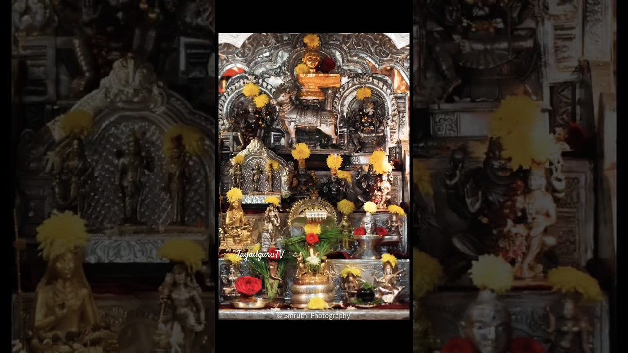 The Devata Vigrahas seen being worshipped during Chandramouleeshwara puja of Sringeri Jagadgurus