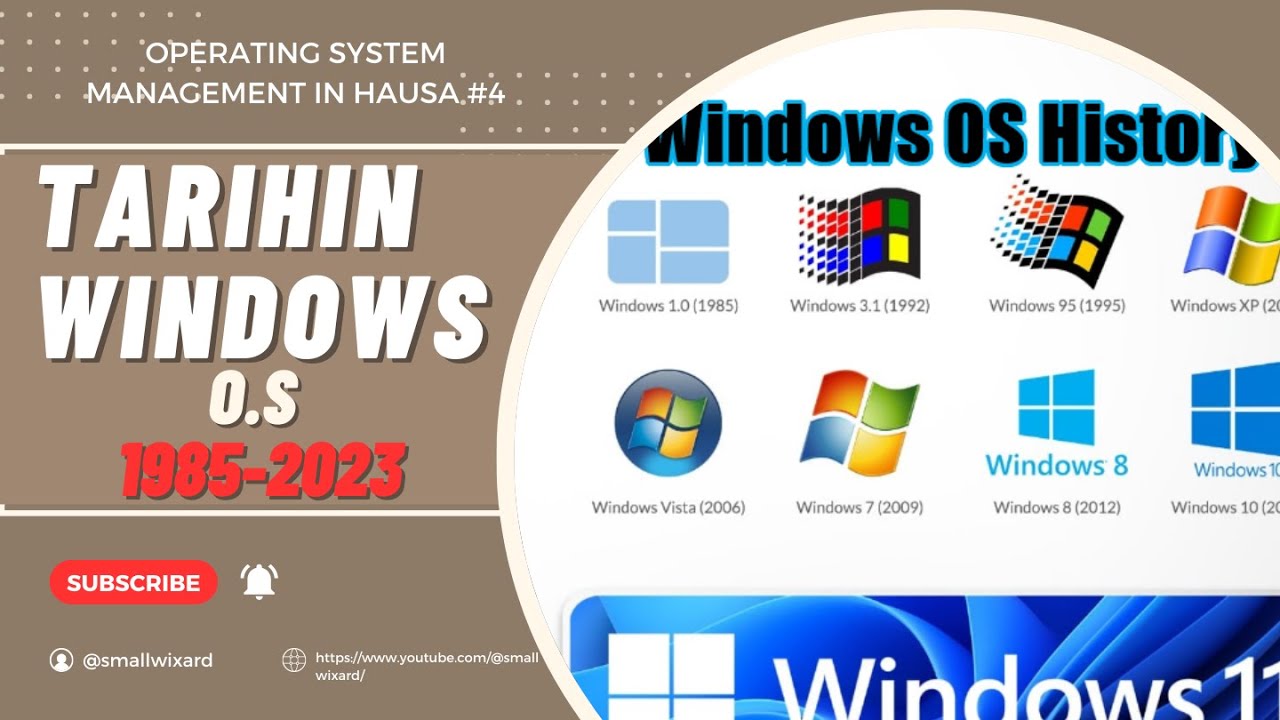 #4: Tarihin Windows O.S | History of Windows O.S | Operating System Management in Hausa