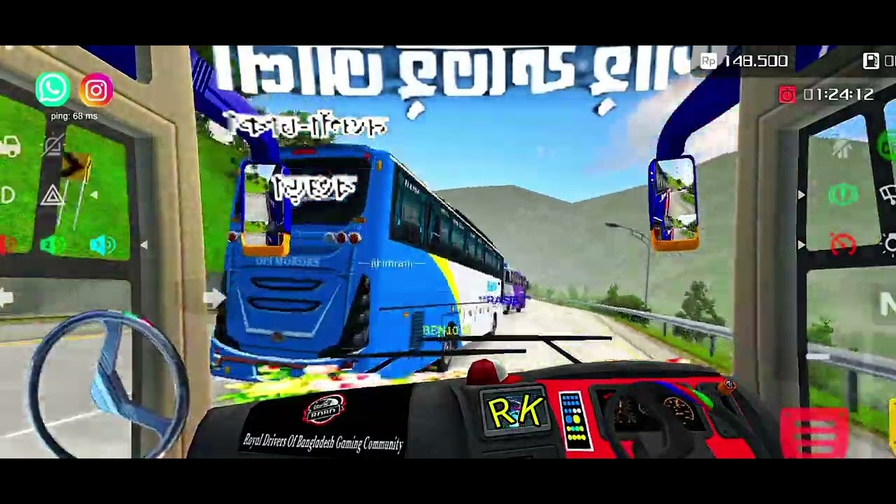 RDBD অফিসিয়াল ট্রিপের কিছু অংশ 🙀 #foryou #bussid #gamrplay #maleo 