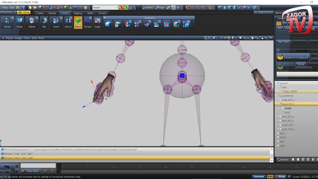 ZModeler3: How to make a Player Ped mod for GTA V