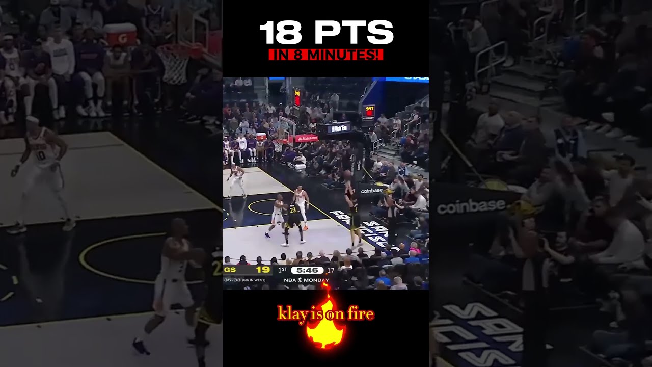 Klay Thompson must be insane! 😱