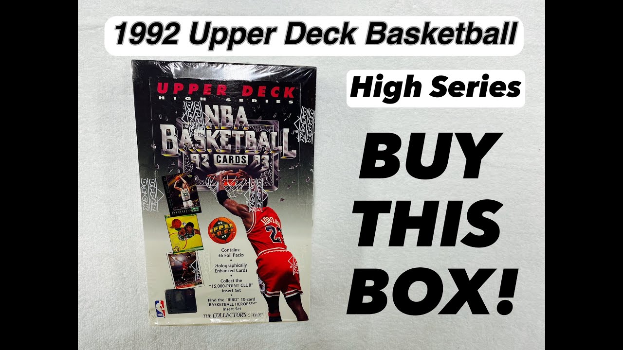 1992 - 93 Upper Deck Basketball Box opening. AMAZING pulls.....Go get one...!