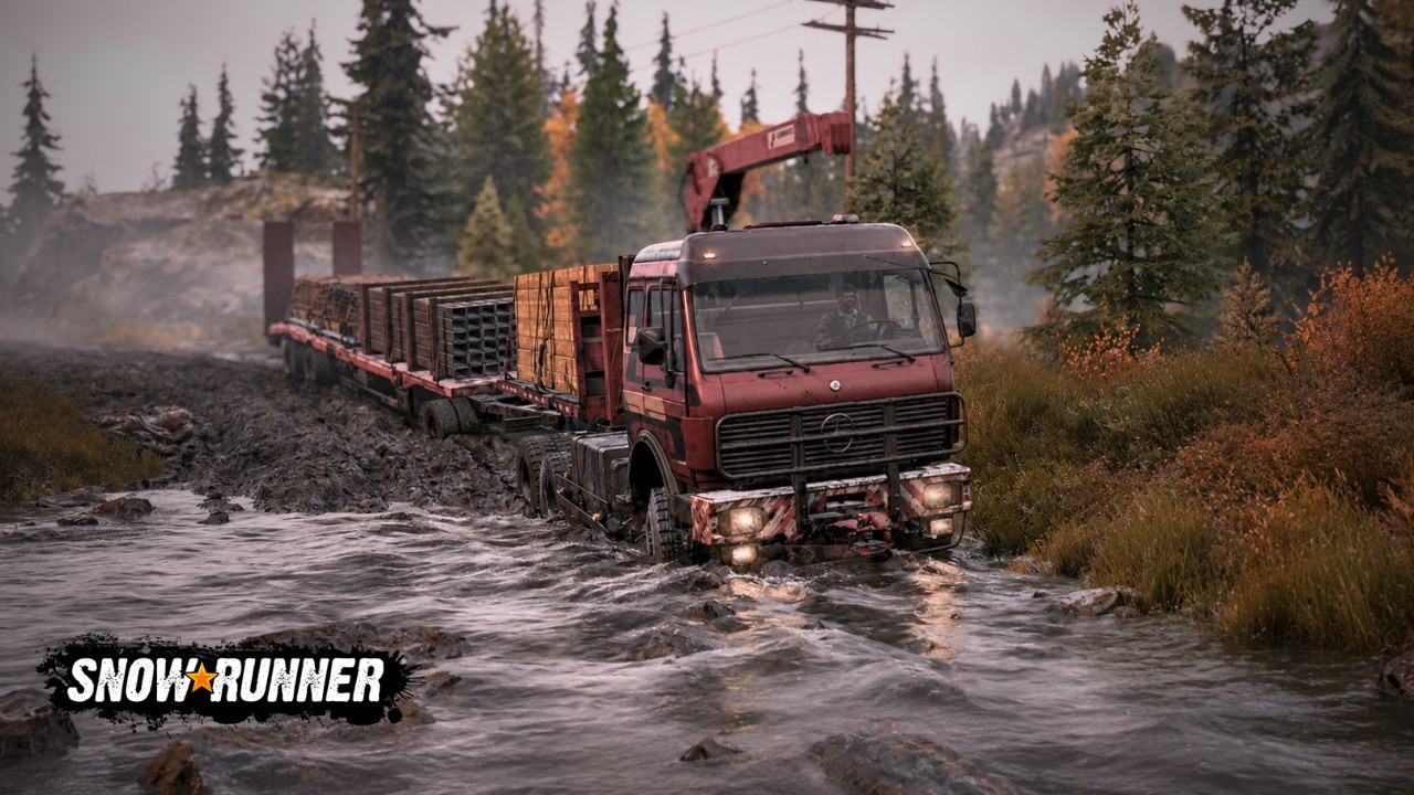 The Mud Nearly Won&hellip; | Mercedes-Benz NG3850 | Wet Harvest | SnowRunner Gameplay