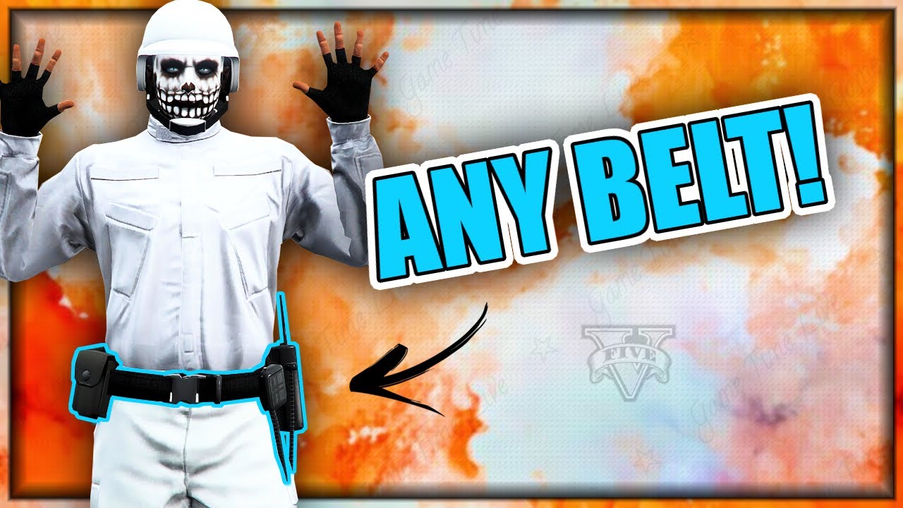 GTA5 I *WORKAROUND* ANY Belt On ANY Outfit! (Paramedic Belt, Gun Belt & MORE!)