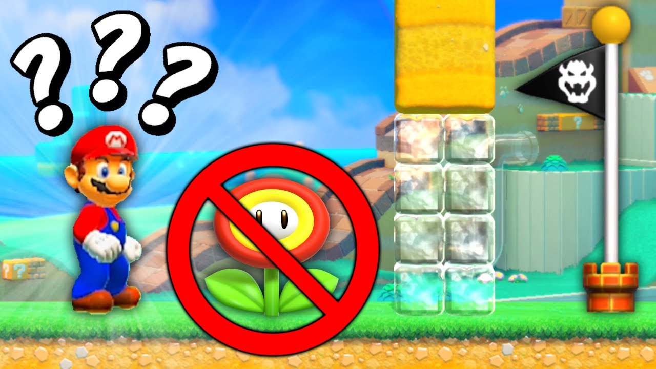 Mario Maker 2 aber ich DARF KEINE POWER-UPS SAMMELN!