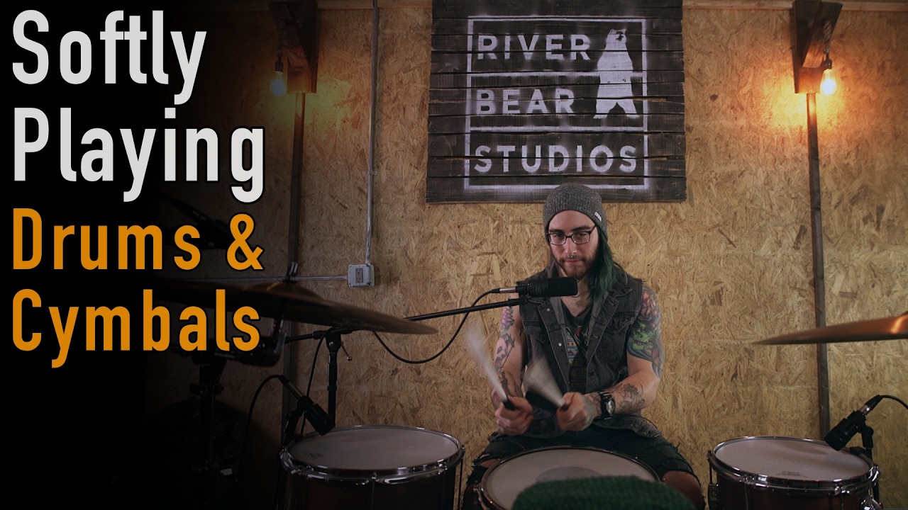 Softly Playing w/ Drums & Cymbals | ASMR |