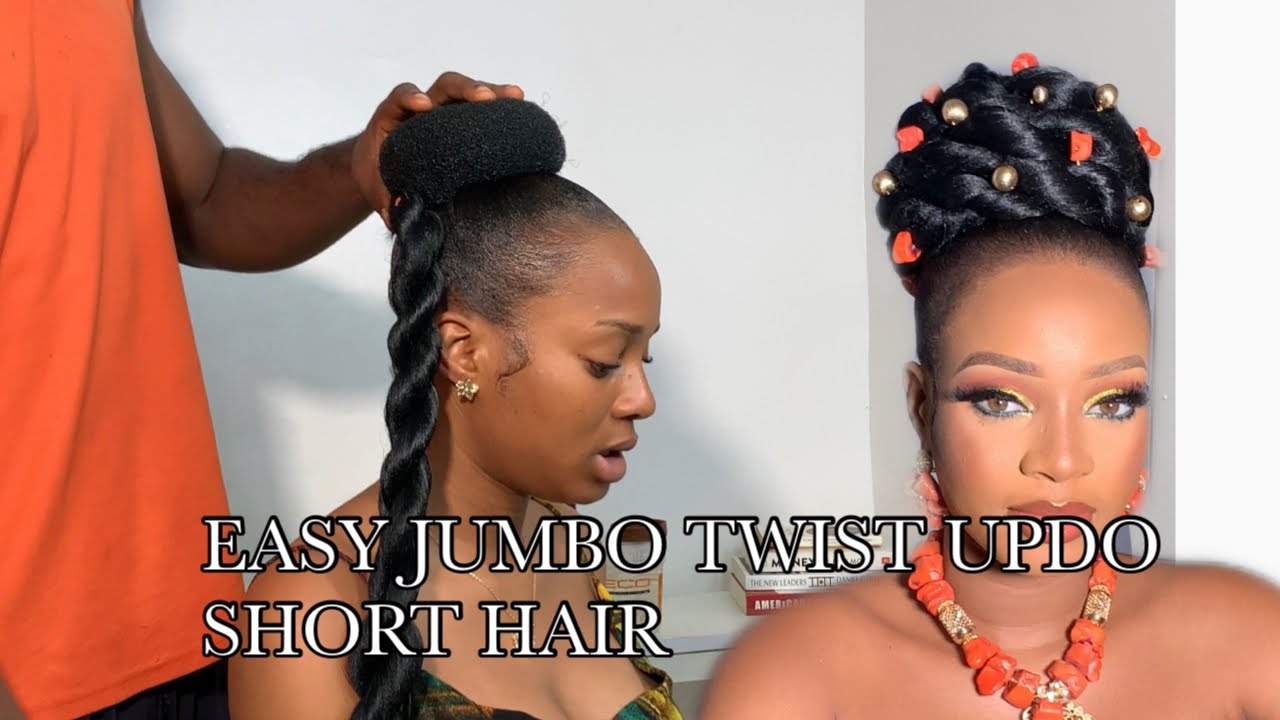 ЛЕГКИЙ ДЖАМБО-ТИСТ | ТРАДИЦИОННАЯ ПРИЧЕСКА #jumbotwist #louisihuefo #protectivestyle #bridalhairs...
