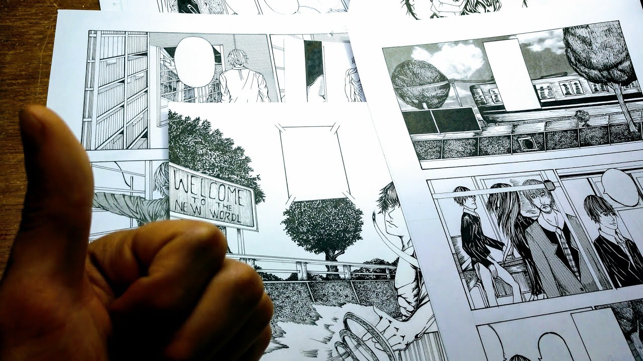 Como DIBUJAR y ENTINTAR una página de MANGA bien explicado