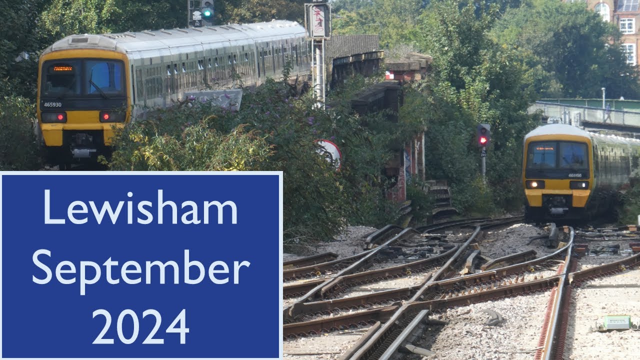 Trains at Lewisham September 2024