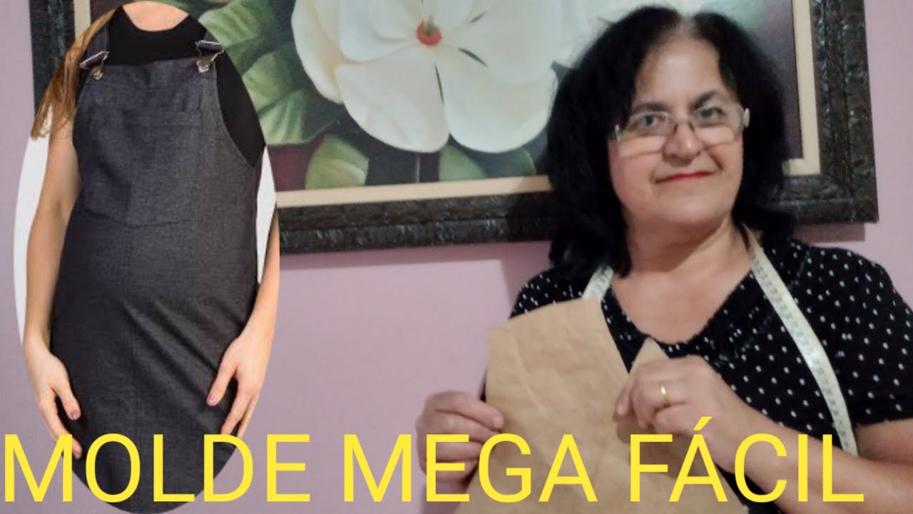 MOLDE JARDINEIRA DE GESTANTE!! NÚMERO 48
