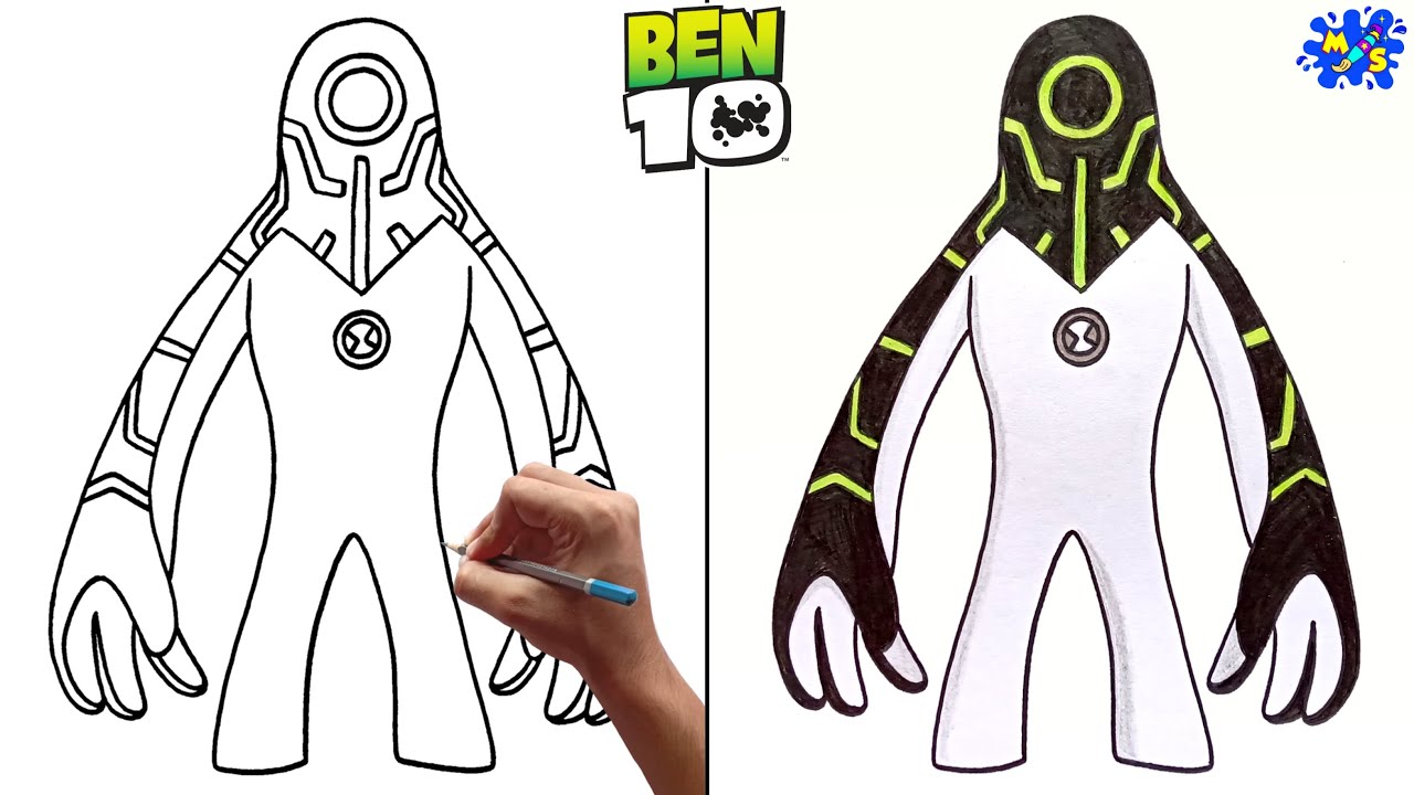 Ben 10 drawing || How to draw Upgrade from Ben 10