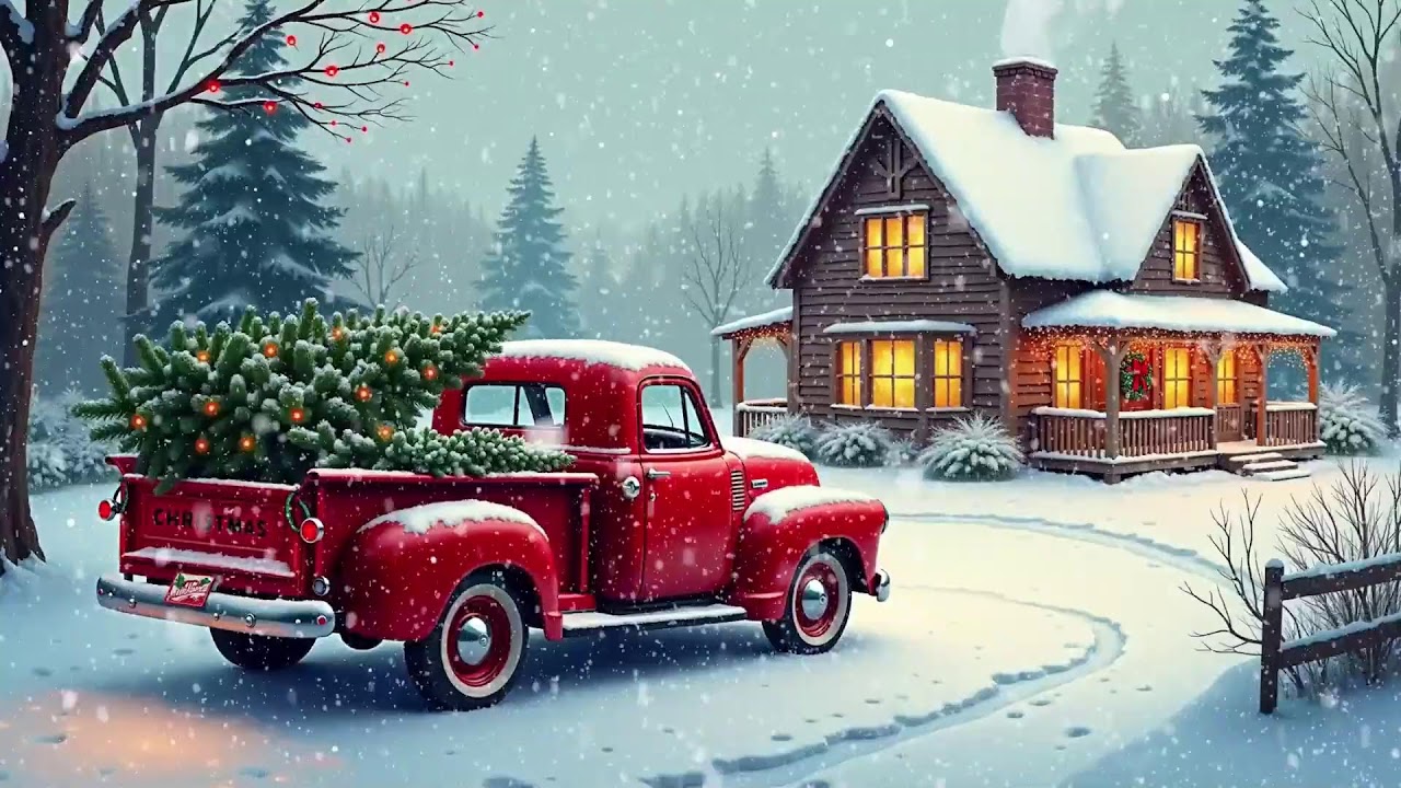 Cozy Winter Evening ❄️ Soothing Jazz ❄️ Snow Falling 6