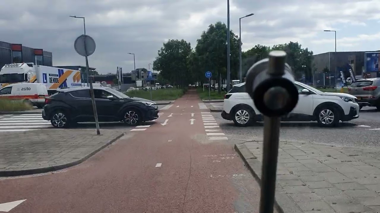 Route van de omleiding via de Oost-Abtsbrug