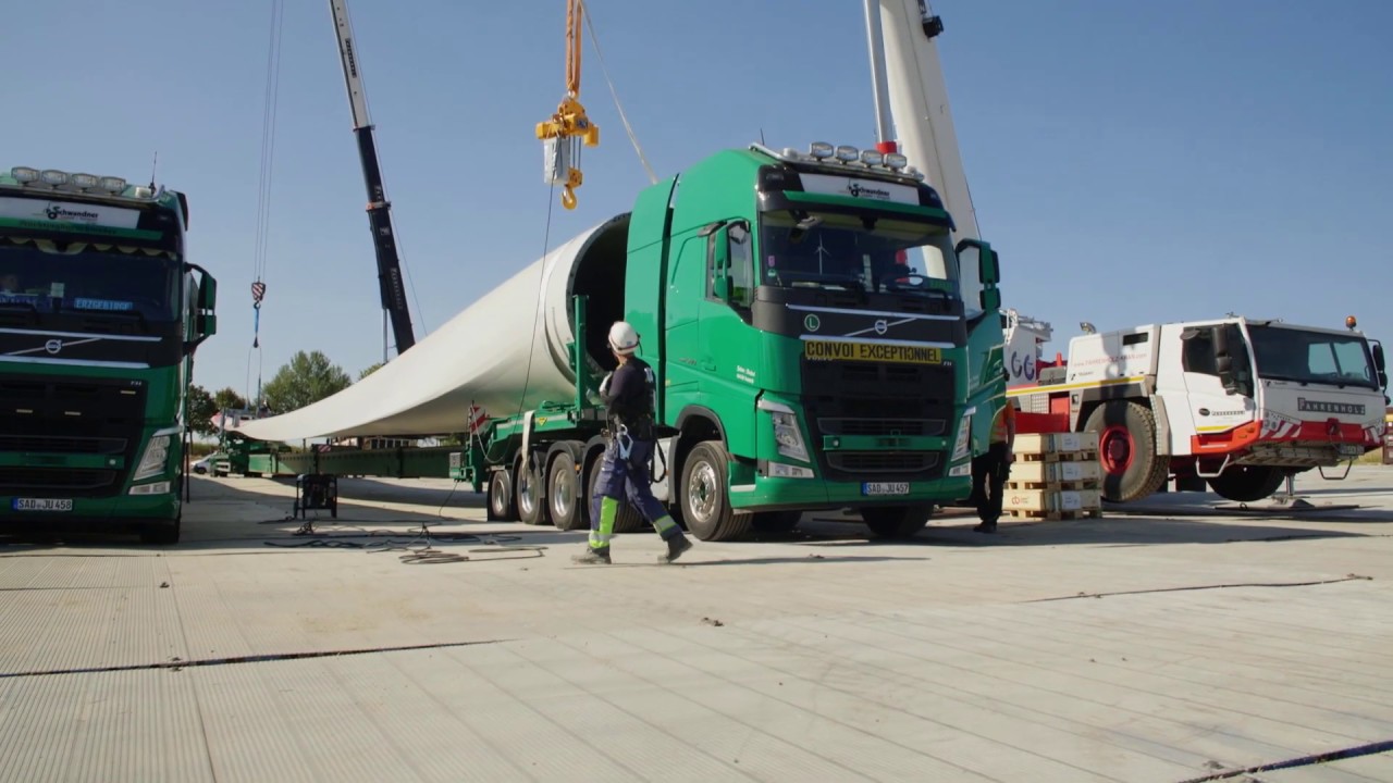 NOTUS energy - Bladeliftertransport - Windpark Lübbenow