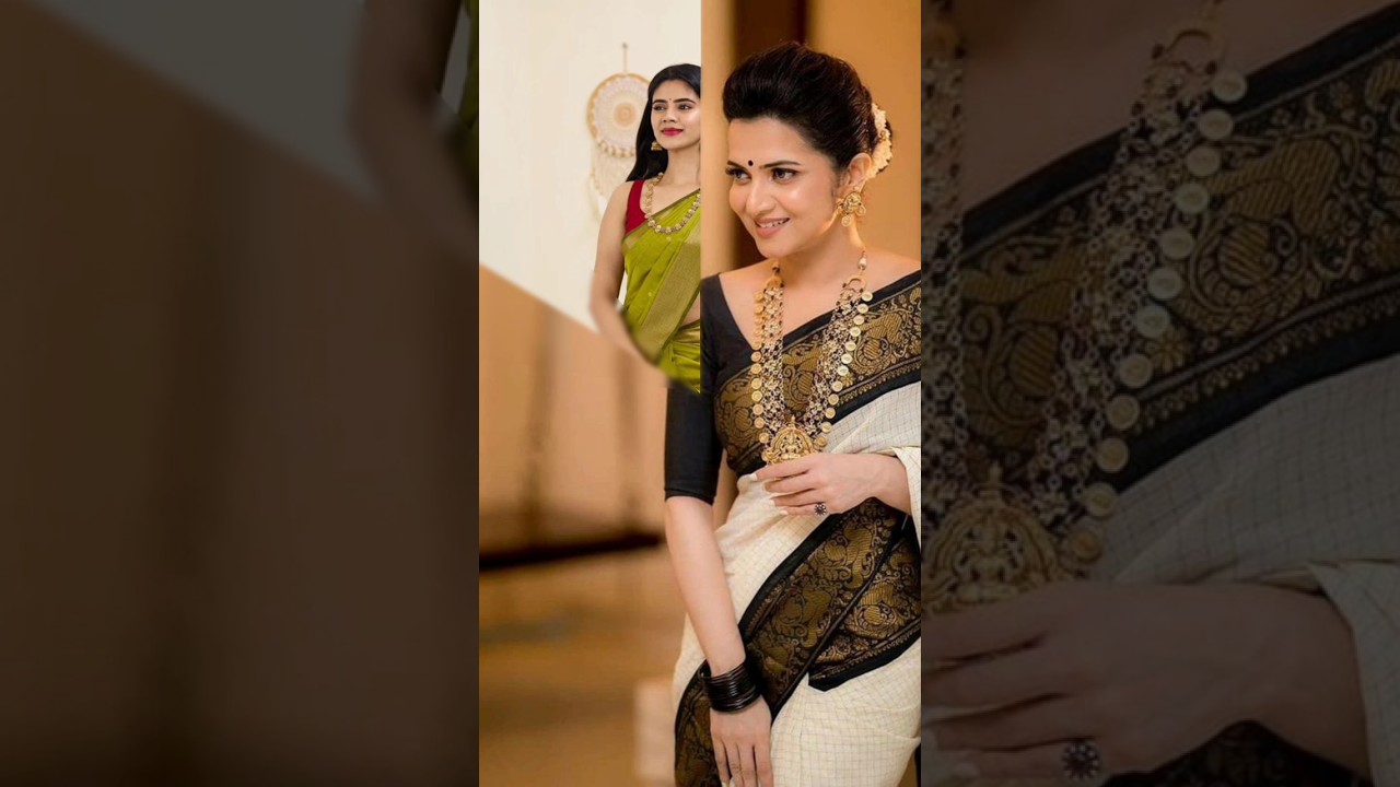 wedding guest saree look #shrots #shortsfeed