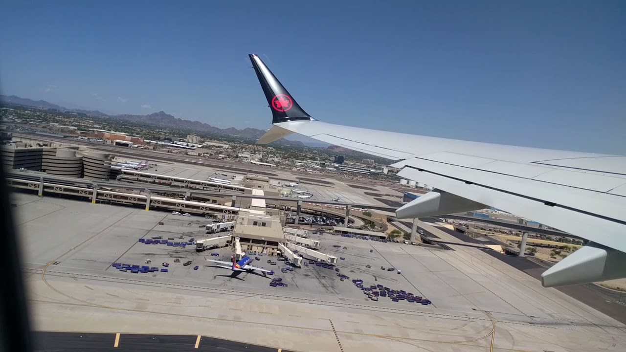 Amazing 737 Max takeoff from Phoenix passenger view