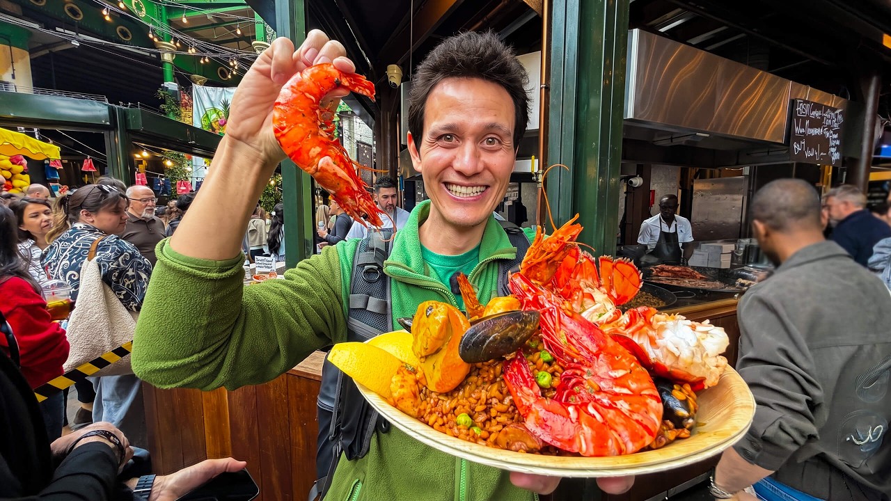 Best London Street Food at Borough Market (1,000 Years Old!!)