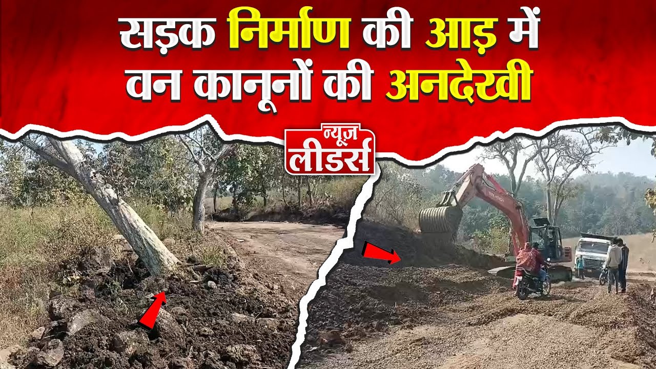 Newsleaders सड़क निर्माण की आड़ में वन कानूनों की अनदेखी, सिरवेल–झापड़ीमली मार्ग पर सैकड़ों पेड़ कटे