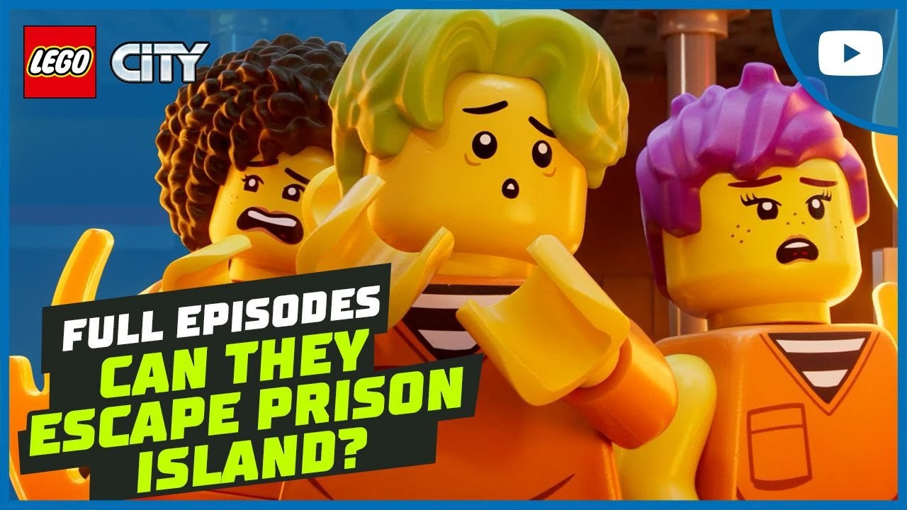 Is Prison Island Impossible to Escape? 👮🏝️ Find Out! | Full Episodes | LEGO City: No Limits