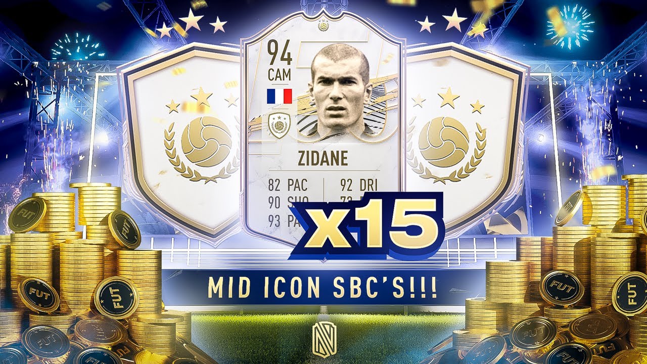 OMG 94 RATED ZIDANE IN A PACK!!! 15 x MID ICON PACKS!!!! FIFA 21