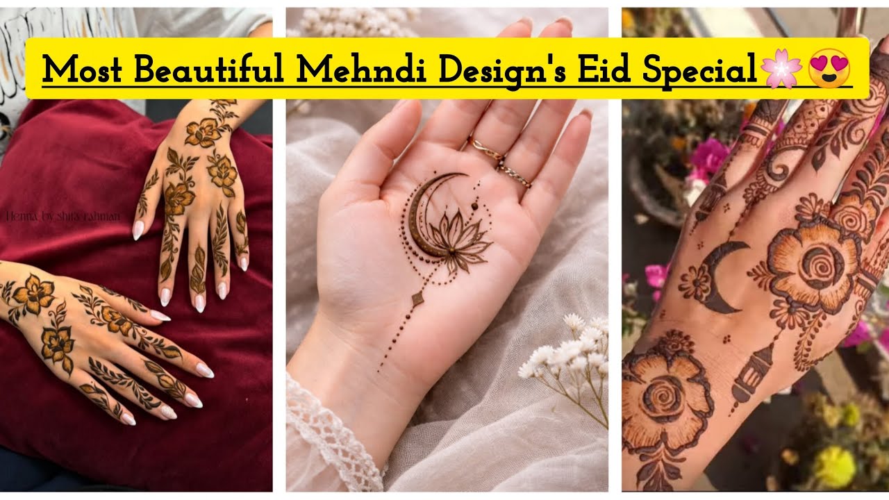 Beautiful eid spical mehndi designs 2026//🌙😍#youtubevideo#eidspecial#viraldesign#longvideo#trending 