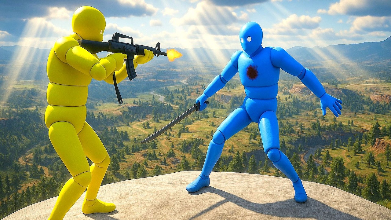 NPC Wars with Active Ragdoll Dudes #10 Euphoria Physics