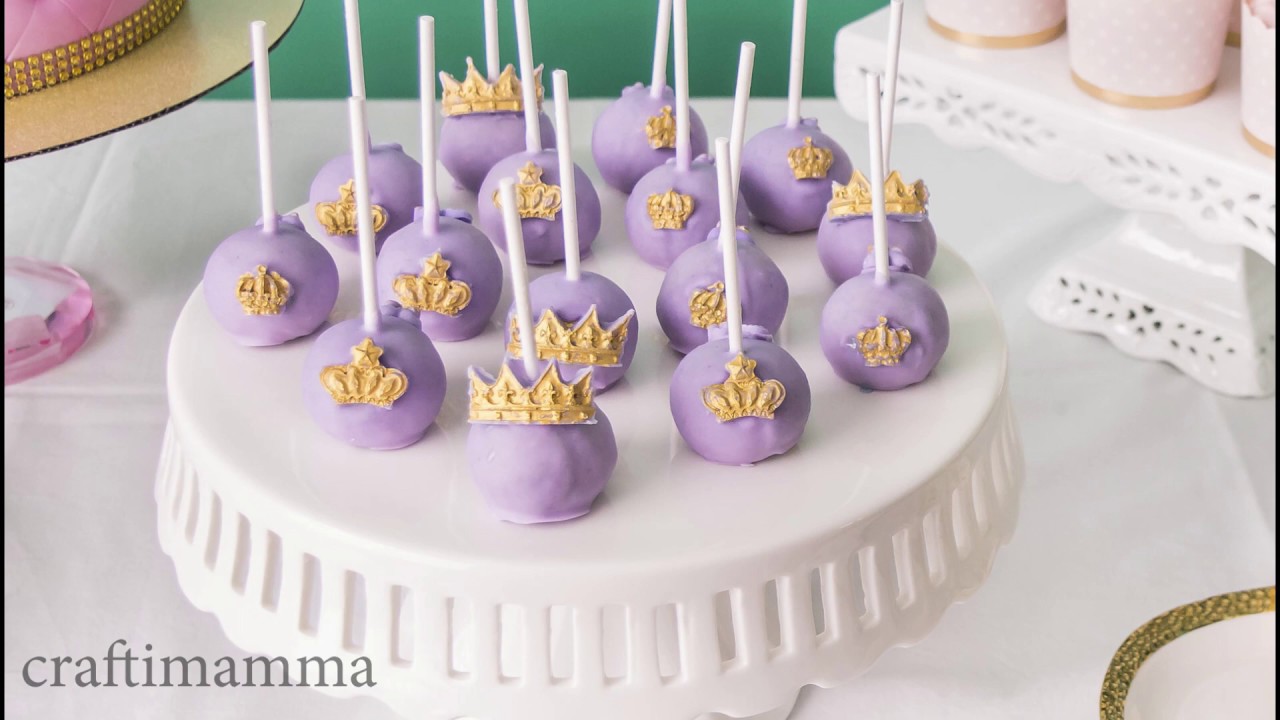 how to make Princess birthday party baby shower cake pops ideas