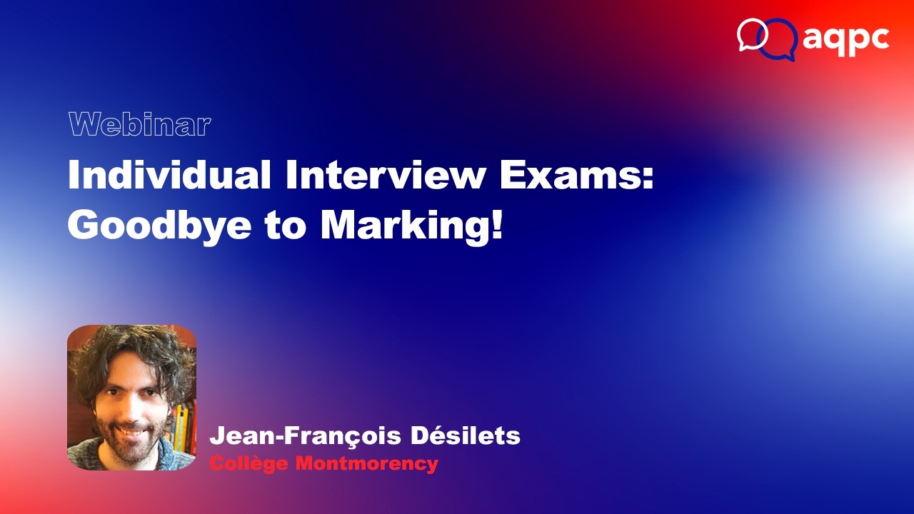 Individual Interview Exams: Goodbye to Marking!