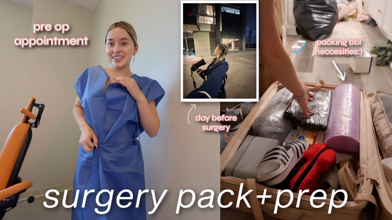 travel + prep with me for a Brazilian Butt Lift | packing necessities, pre op, the night before