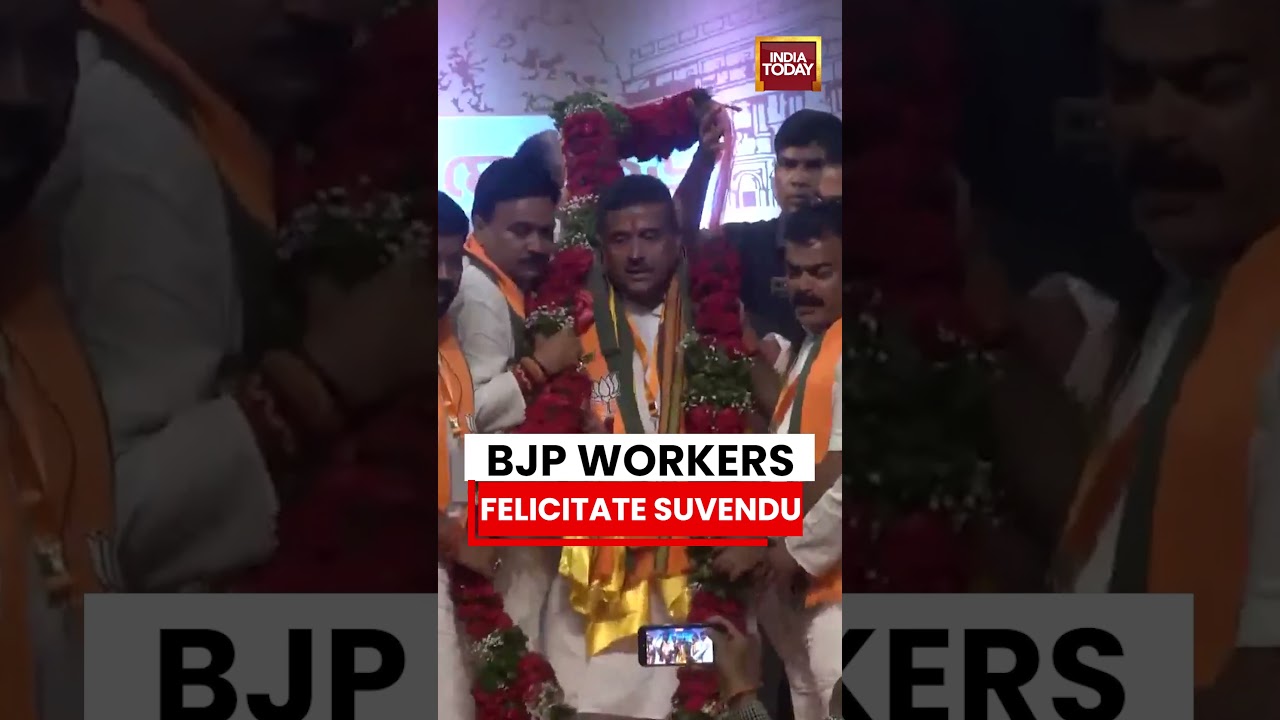 BJP Workers Felicitate Suvendu Adhikari After Bengal Leadership Announcement | India Today