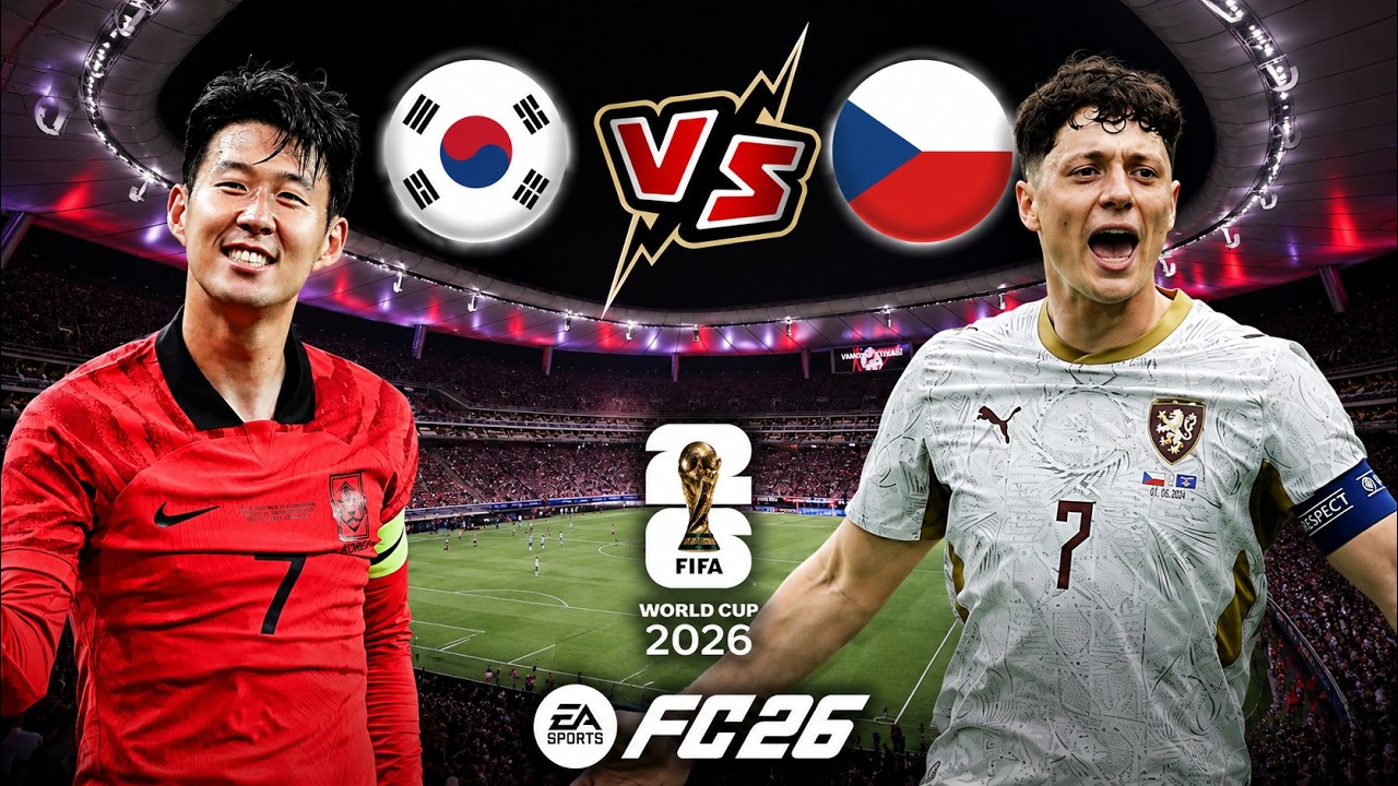 FC 26 CZ | Jižn&iacute; Korea vs Česko - World Cup 2026 (skupina A) | PS5 |